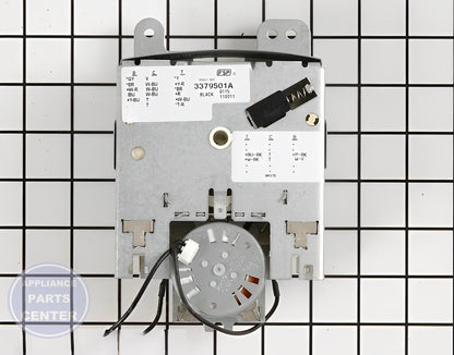 Whirlpool Timer WP8535369 - Main view showing precise cycle timing for Whirlpool, Kenmore, and Inglis models