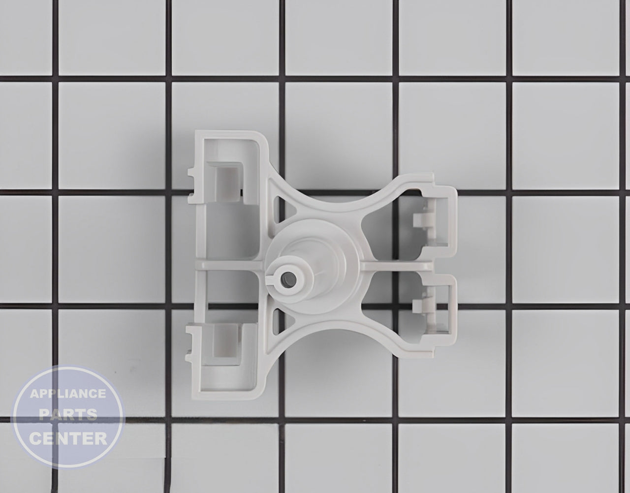 WHIRLPOOL DISHWASHER UPPER SPRAY ARM MOUNT WP8539324 - Side view with wash arm & support design