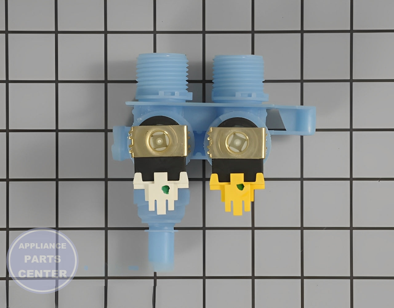 WHIRLPOOL WATER INLET VALVE WP8540751 - Main view showing water flow support for WPL Washing Machine