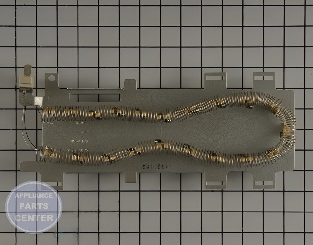 Whirlpool WP8544772 Element - Main view showing heating coils for various Whirlpool dryer models