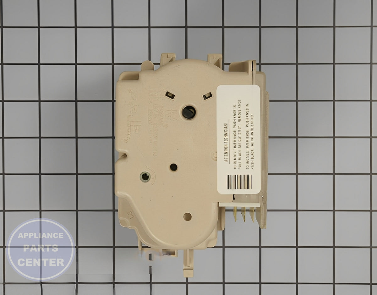 WHIRLPOOL TIMER WP8546681 - Side view with durable circuit board and timer specs
