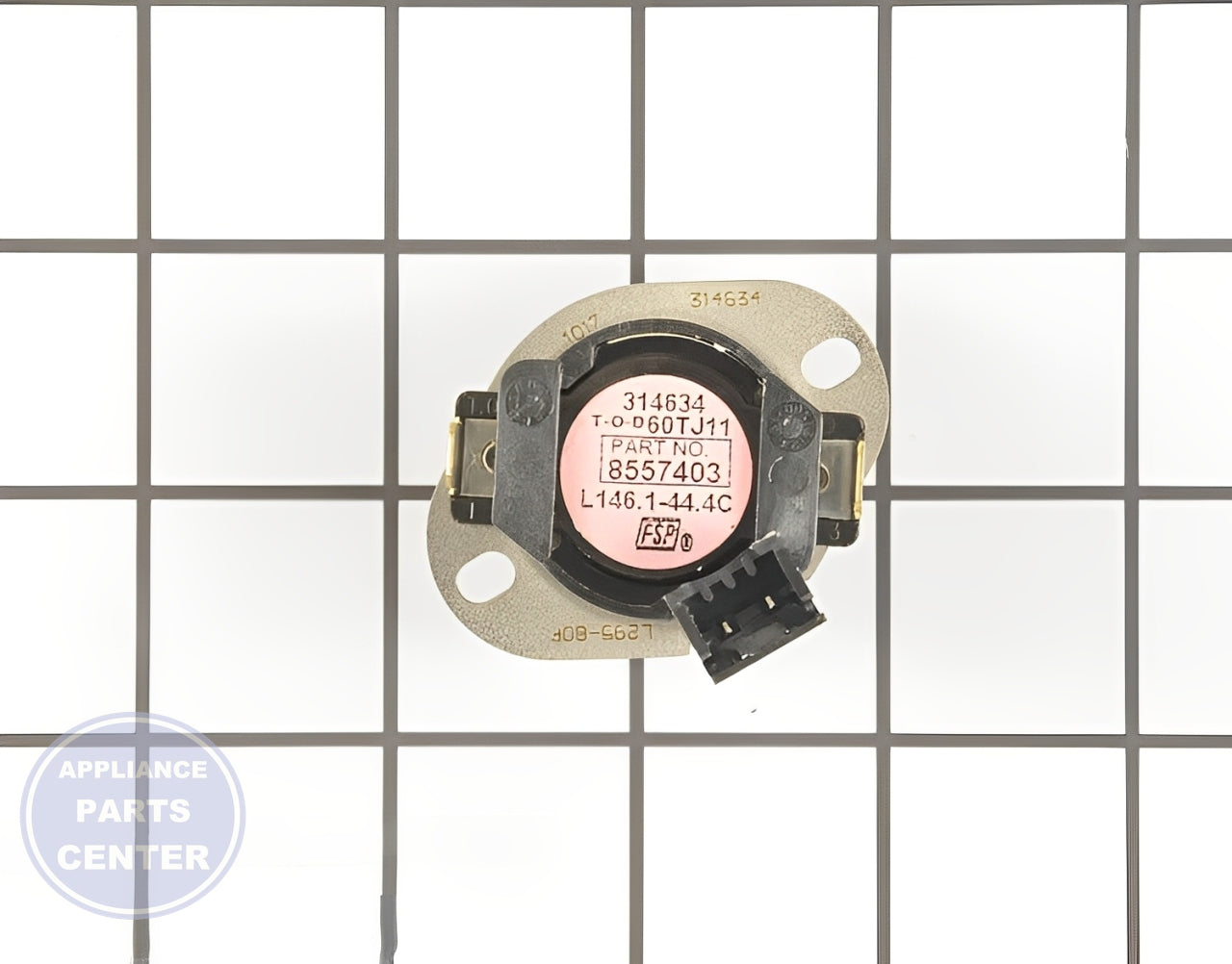 Whirlpool THERMOSTAT WP8557403 - Main view showing temperature control for Whirlpool dryers