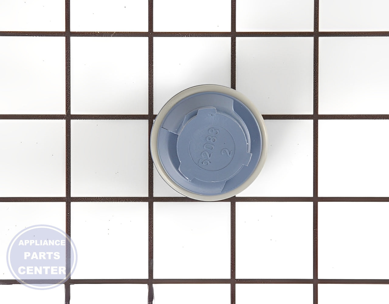 RINSE AID DISPENSER CAP WP8558307 - Side view with optimal capacity specs