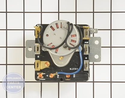 WHIRLPOOL TIMER WP8566184 - Side view with Circuit Board & Timer specs