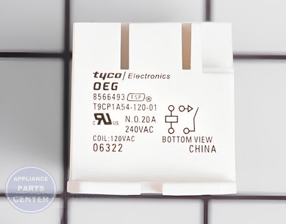 Maytag Relay WP8566493 - Main view showing power capacity for Whirlpool models
