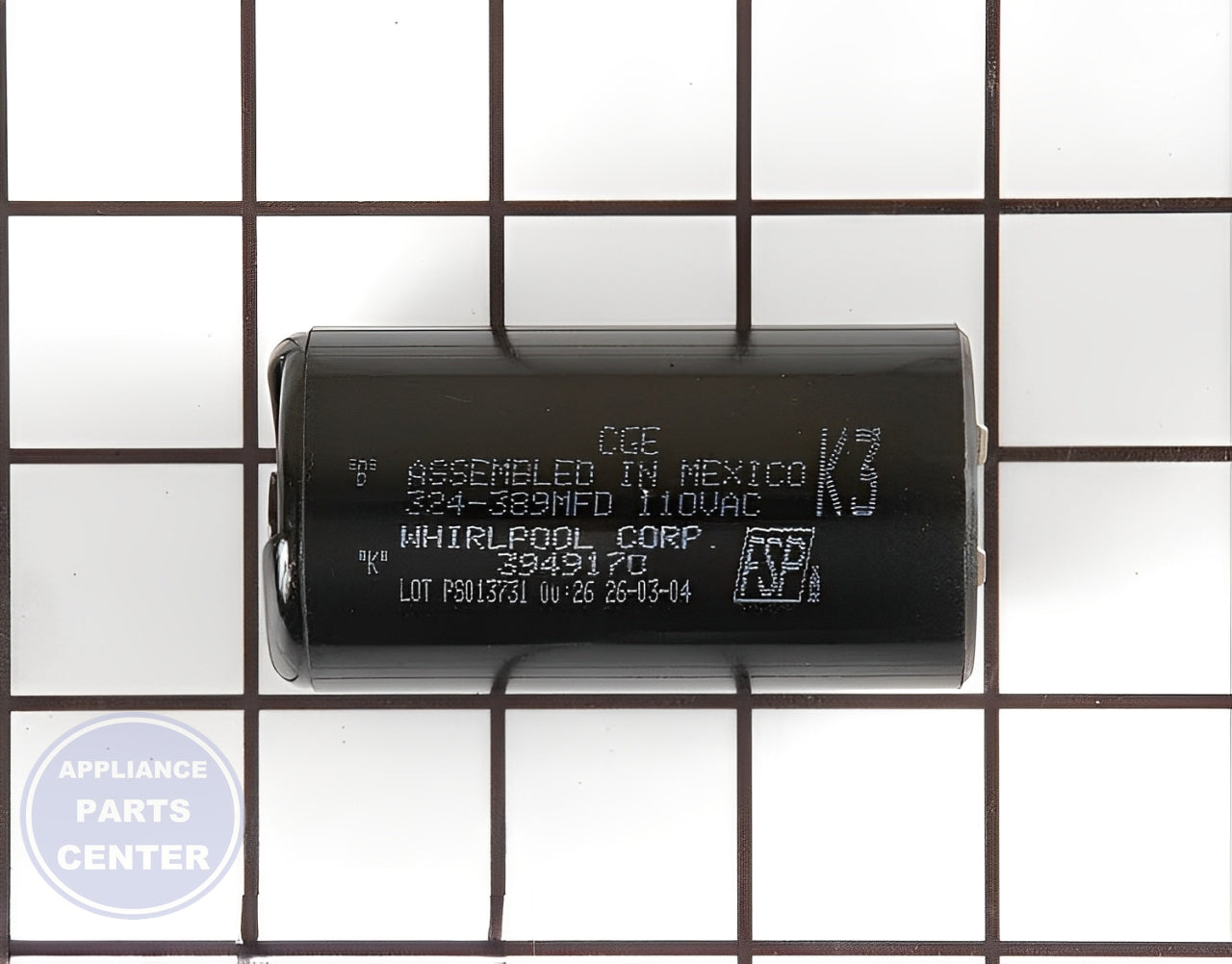 WHIRLPOOL CAPACITOR WP8572720 - Main view showing power distribution for WPL Washing Machine