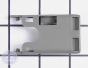Whirlpool Dishrack Stop Clip WP8573953 - Main view showing secure mounting for Whirlpool, Kenmore, Jenn Air, and KitchenAid models
