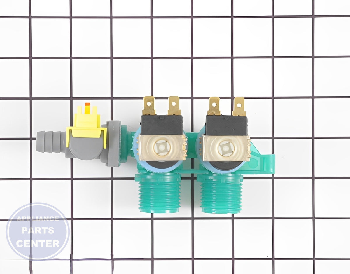 WHIRLPOOL VALVE WP8578340 - Side view with durable valve specifications