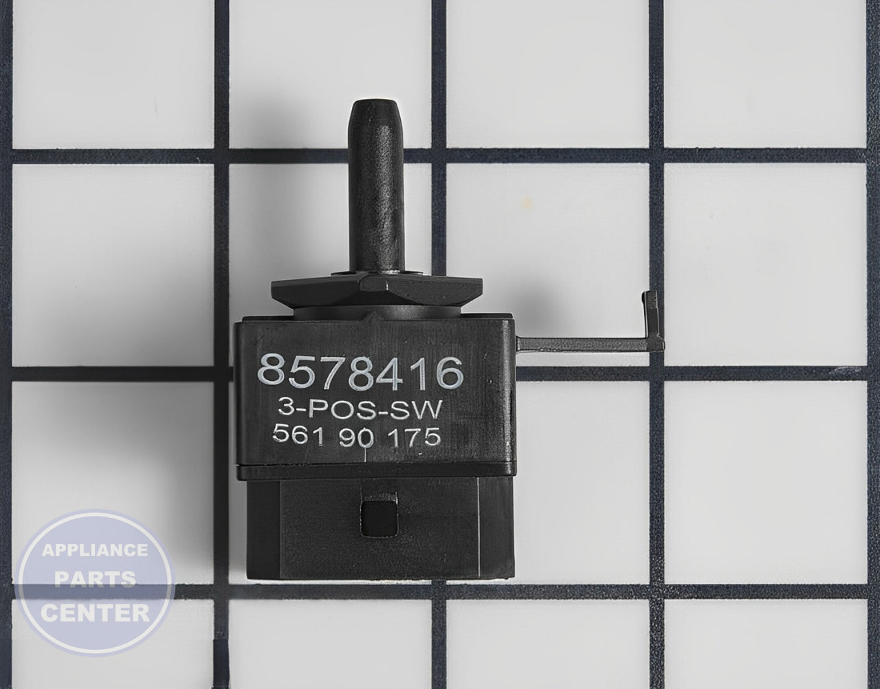 WHIRLPOOL CYCLE SWITCH WP8578416 - Main view showing seamless cycles for WPL Washers