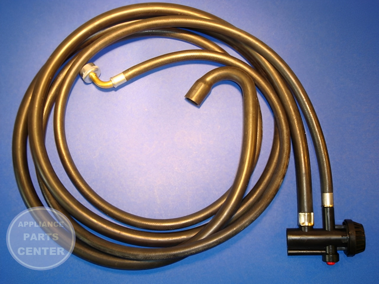 Whirlpool Dishwasher Hose WP903404 - Side view with 100 PSI water pressure rating