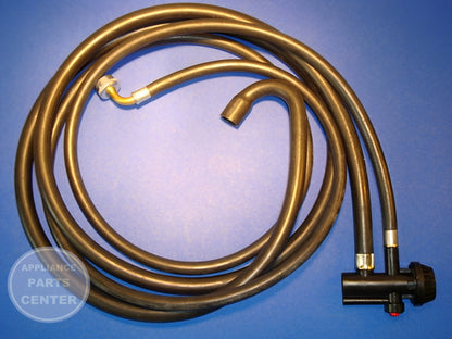 Whirlpool Dishwasher Hose WP903404 - Side view with 100 PSI water pressure rating
