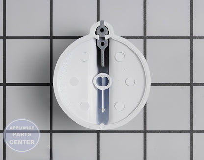 Control Knob WP9750372FW - Side view with precise measurements