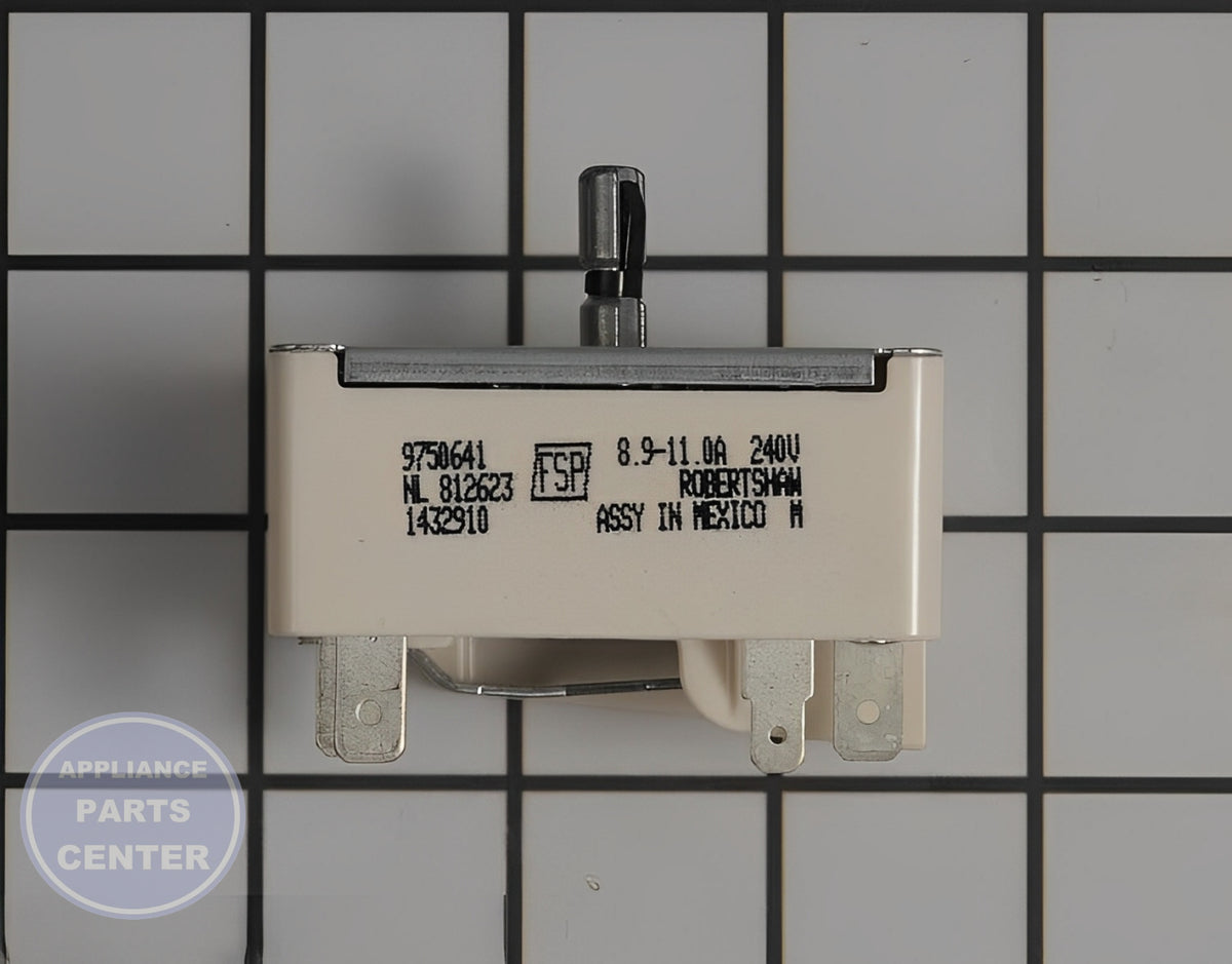 Whirlpool Surface Element Switch WP9750641 - Main view showing heat control for specific models