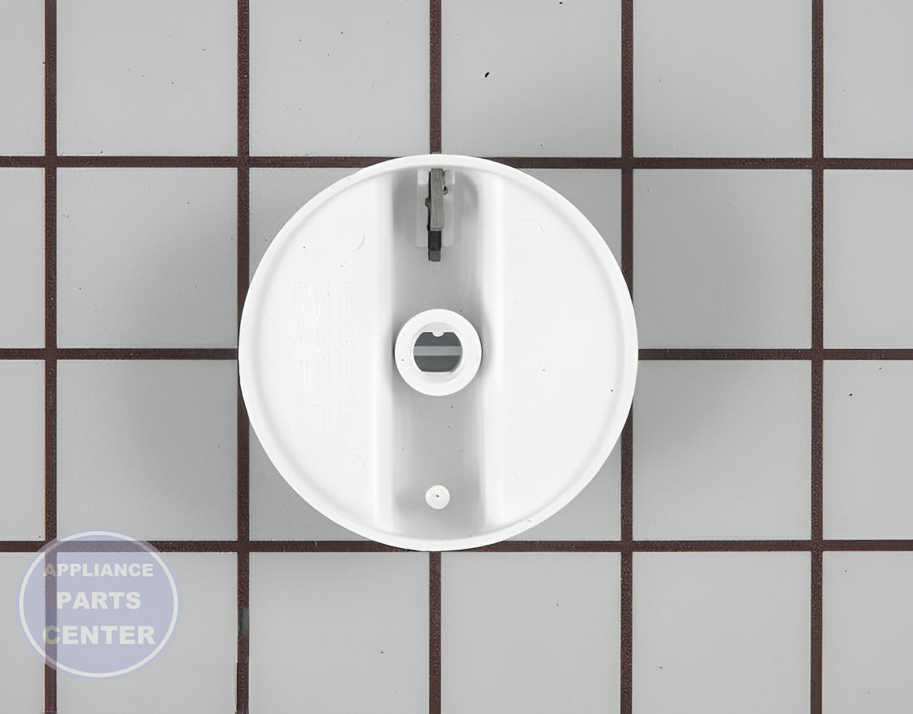 Control Knob WP9752405FW - Side view with X inches diameter