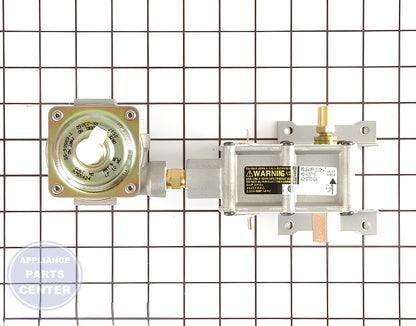 Whirlpool Valve and Pressure Regulator WP9755424 - Main view showing precise gas regulation for Whirlpool and KitchenAid models