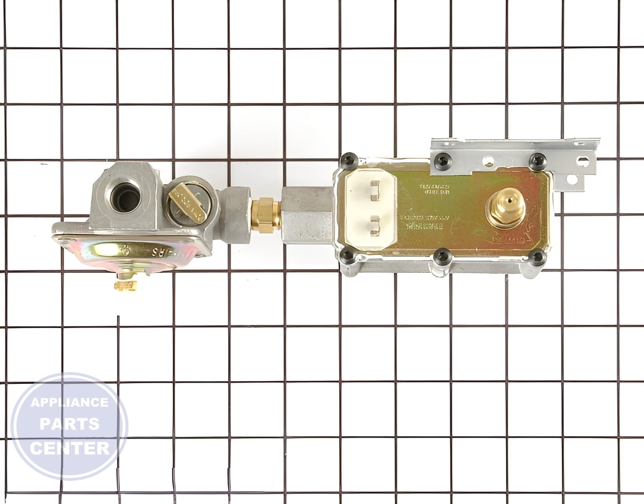 Valve and Pressure Regulator WP9755424 - Side view with exact measurements for perfect fit