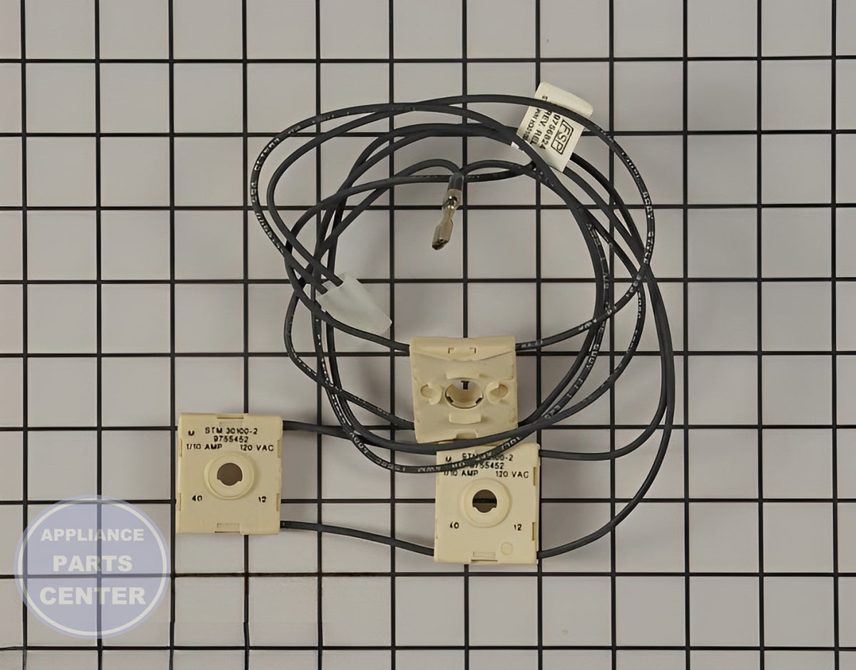 KitchenAid Wire Harness WP9756824 - Main view showing switch compatibility for KitchenAid models