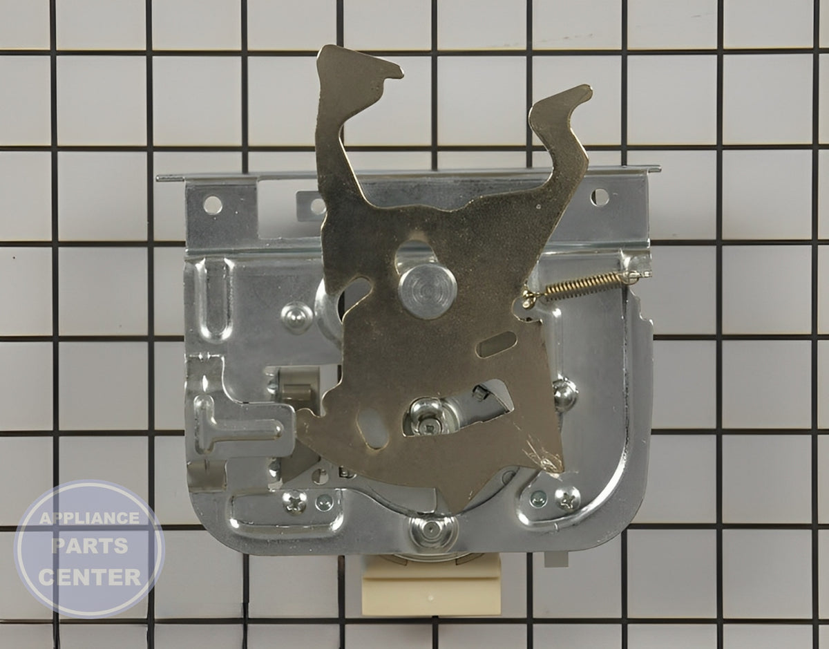 WHIRLPOOL DOOR LATCH WP9760889 - Detailed view of durable latch mechanism