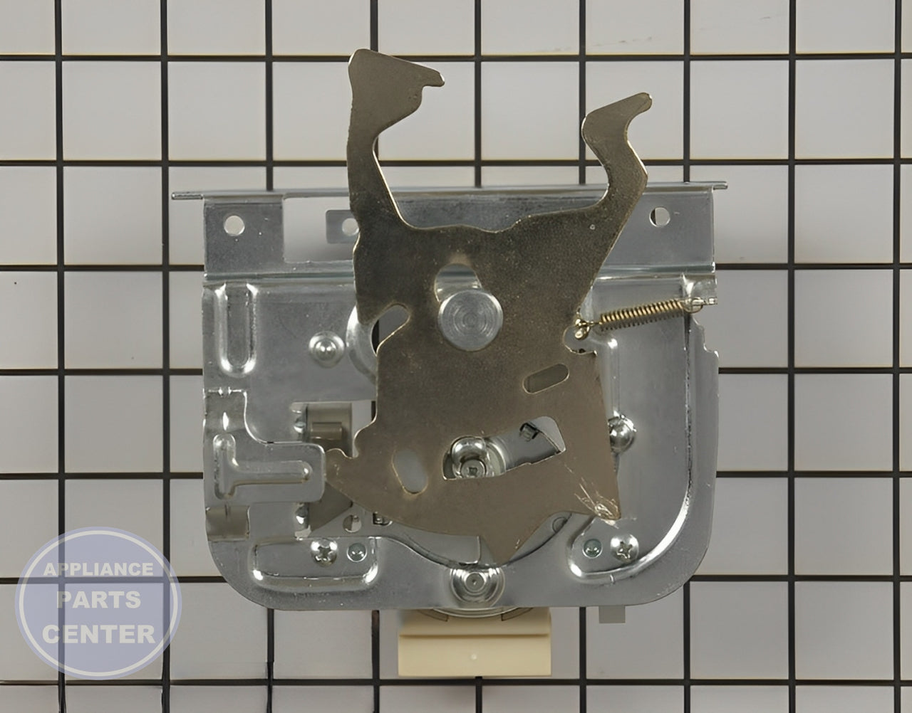 WHIRLPOOL DOOR LATCH WP9760889 - Detailed view of durable latch mechanism