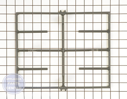 WHIRLPOOL BURNER GRATE WP9761557CB - Detailed view of heavy-duty design and technical features