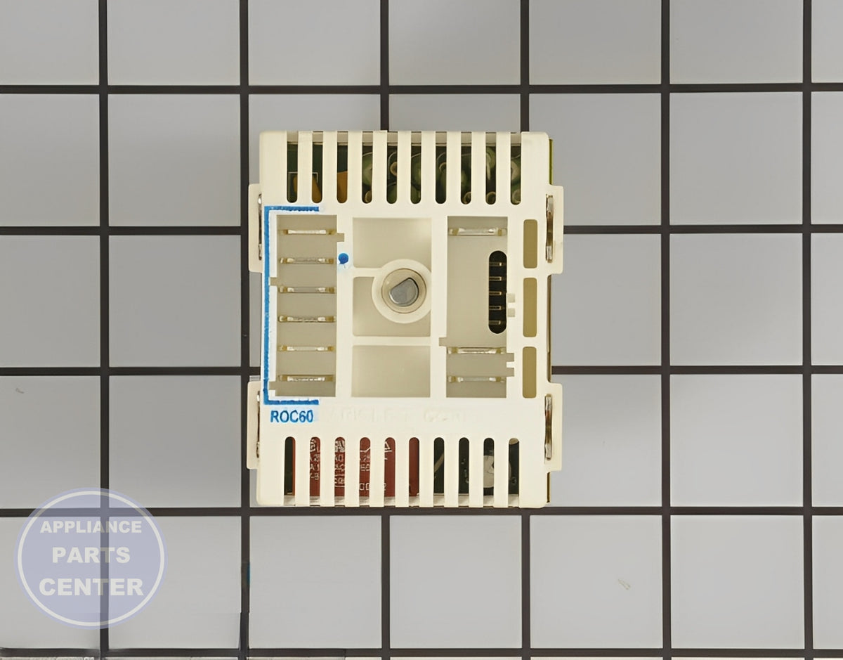 Oven Switch WP9762215 - Side view with compatibility specs