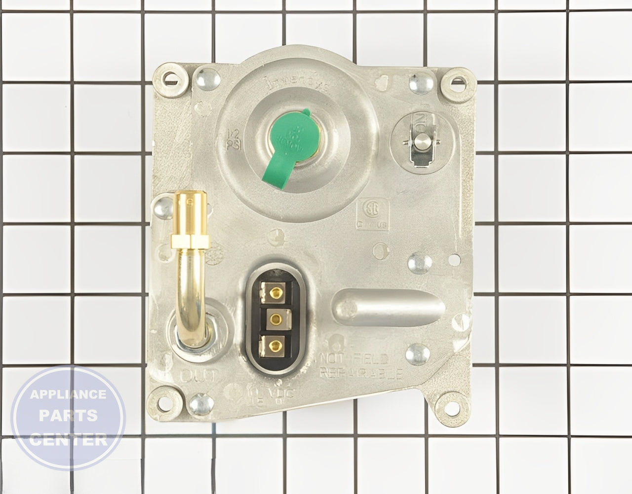 WHIRLPOOL GAS VALVE WP9763716 - Main view showing gas control feature for WPL Range