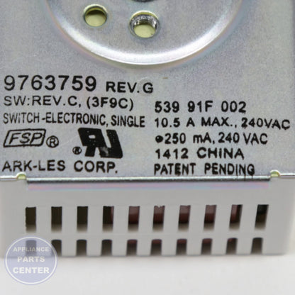 SWITCH-INF WP9763759 - Detailed view of heat control specifications