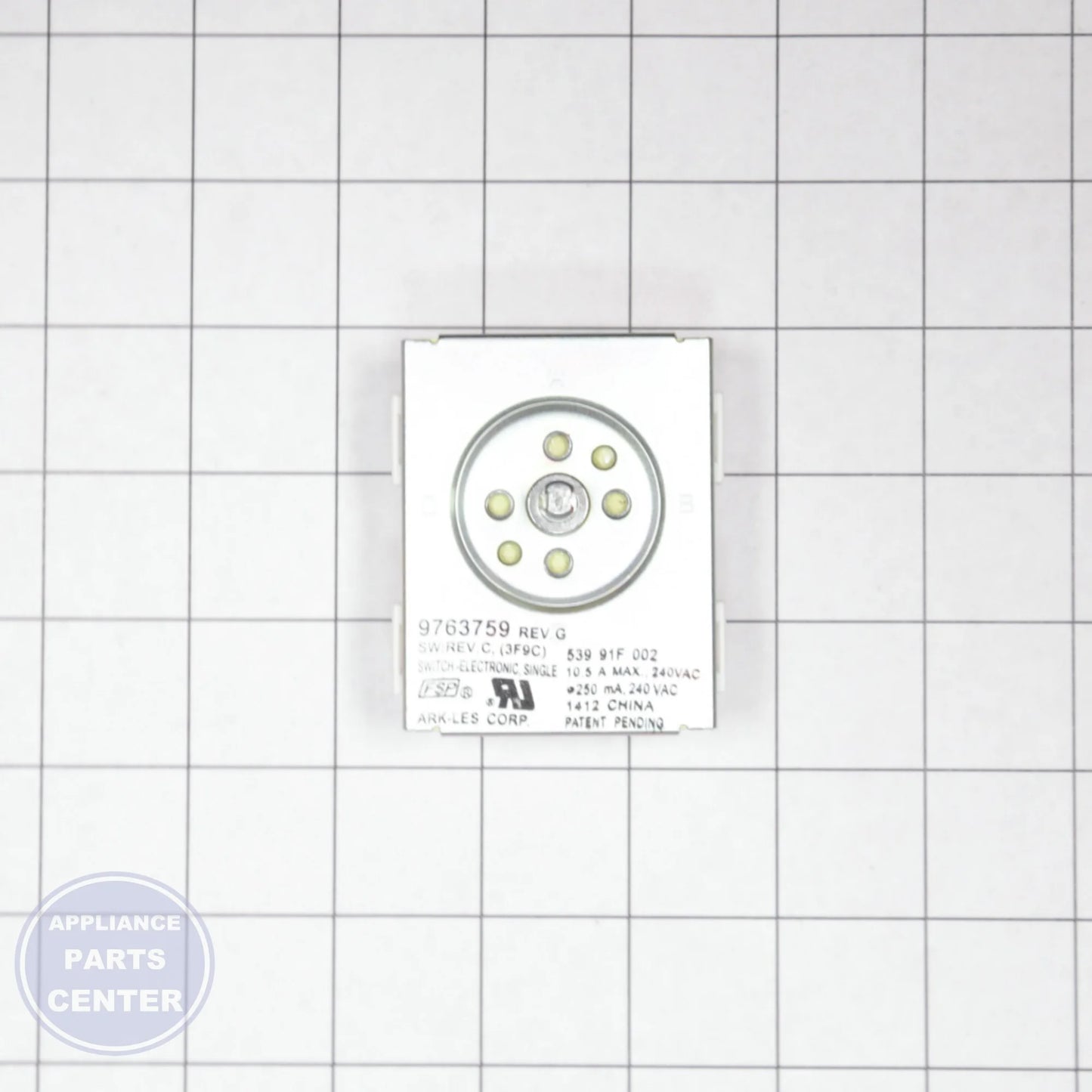 SWITCH-INF WP9763759 - Side view with precise measurements