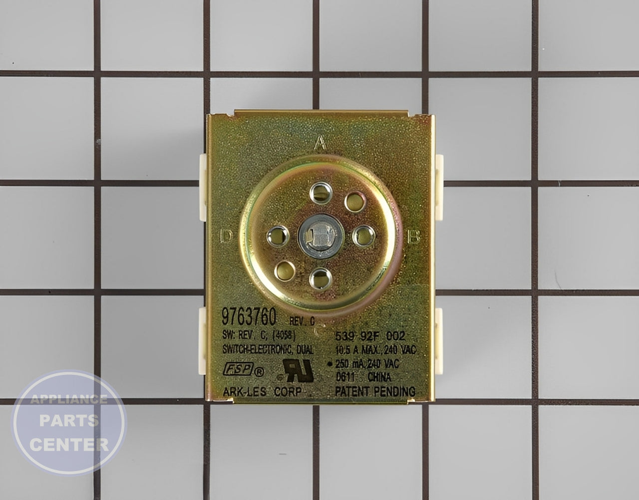 KitchenAid Surface Element Switch WP9763760 - Main view showing compatibility for KitchenAid models