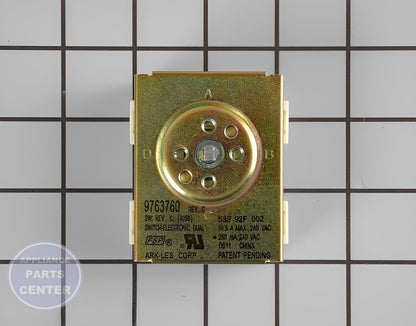 KitchenAid Surface Element Switch WP9763760 - Main view showing compatibility for KitchenAid models