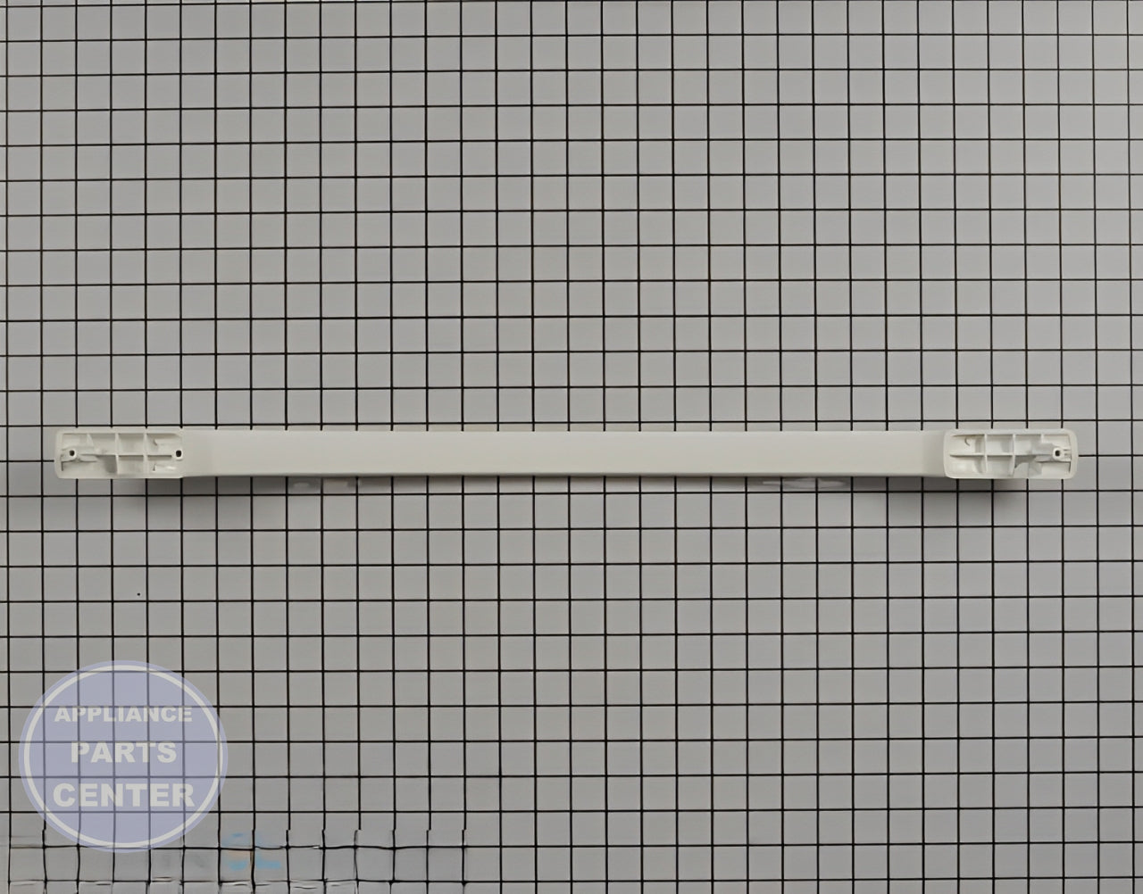 WHIRLPOOL DOOR HANDLE WP98004943 - Detailed view of sturdy metal construction