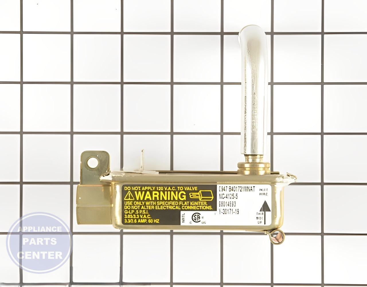 WHIRLPOOL Gas Safety Valve Assembly WP98014893 - Main view showing gas pressure control for WPL models