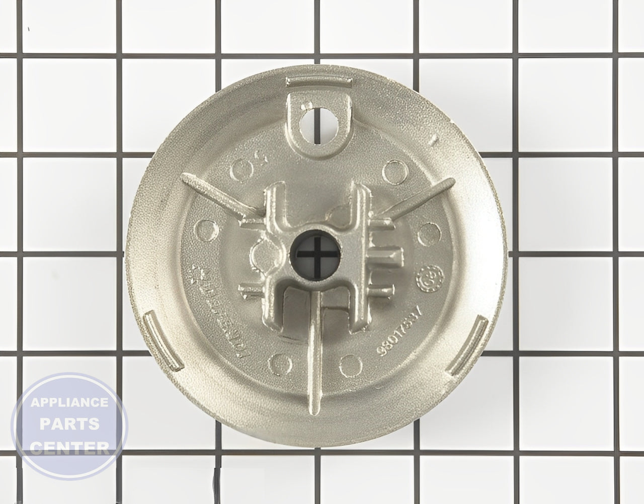 Surface Burner Base WP98017537 - Detailed view of gas burner valve for optimal performance