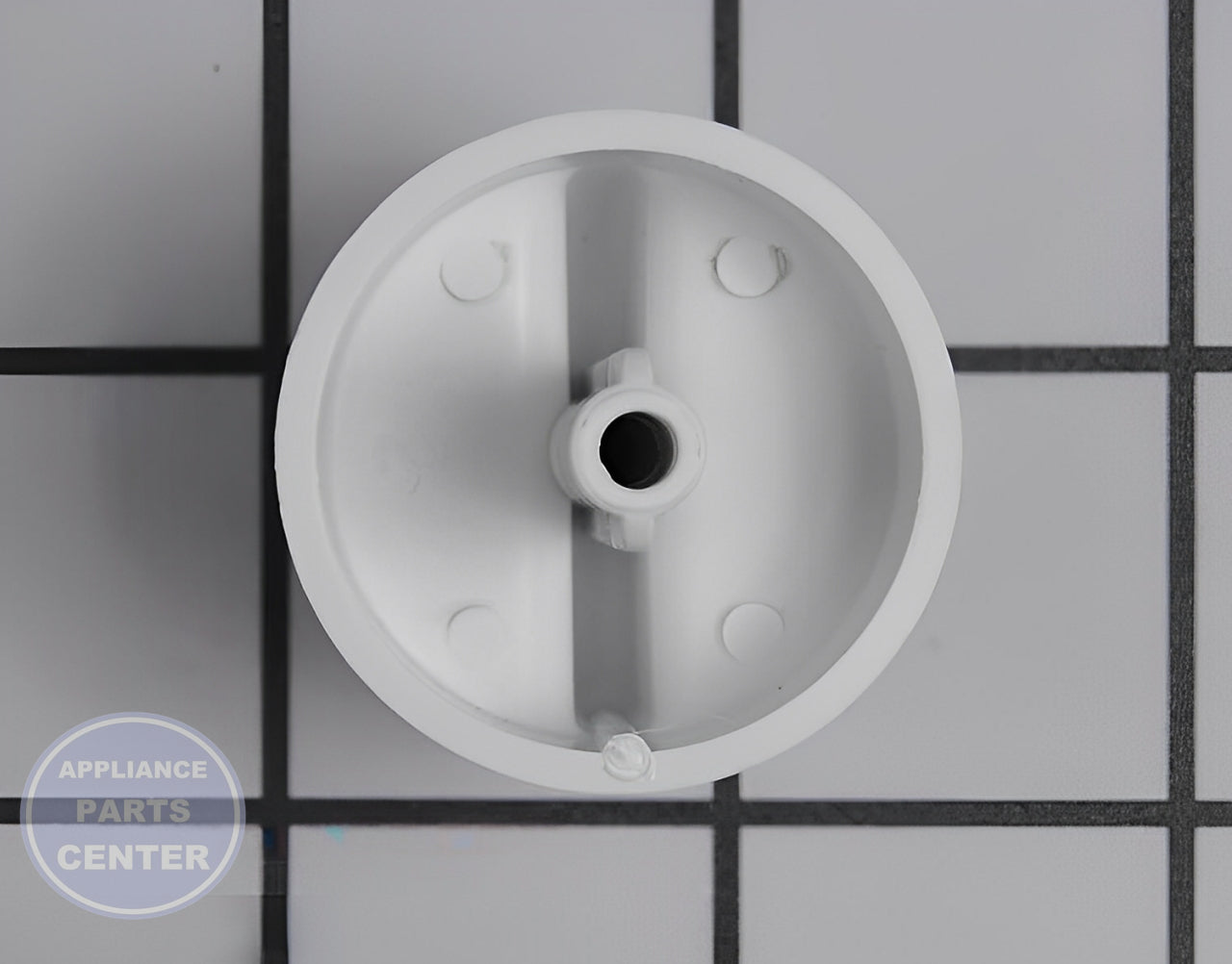 WHIRLPOOL COMPACTOR SWITCH KNOB WP9871799 - Side view with precise measurements