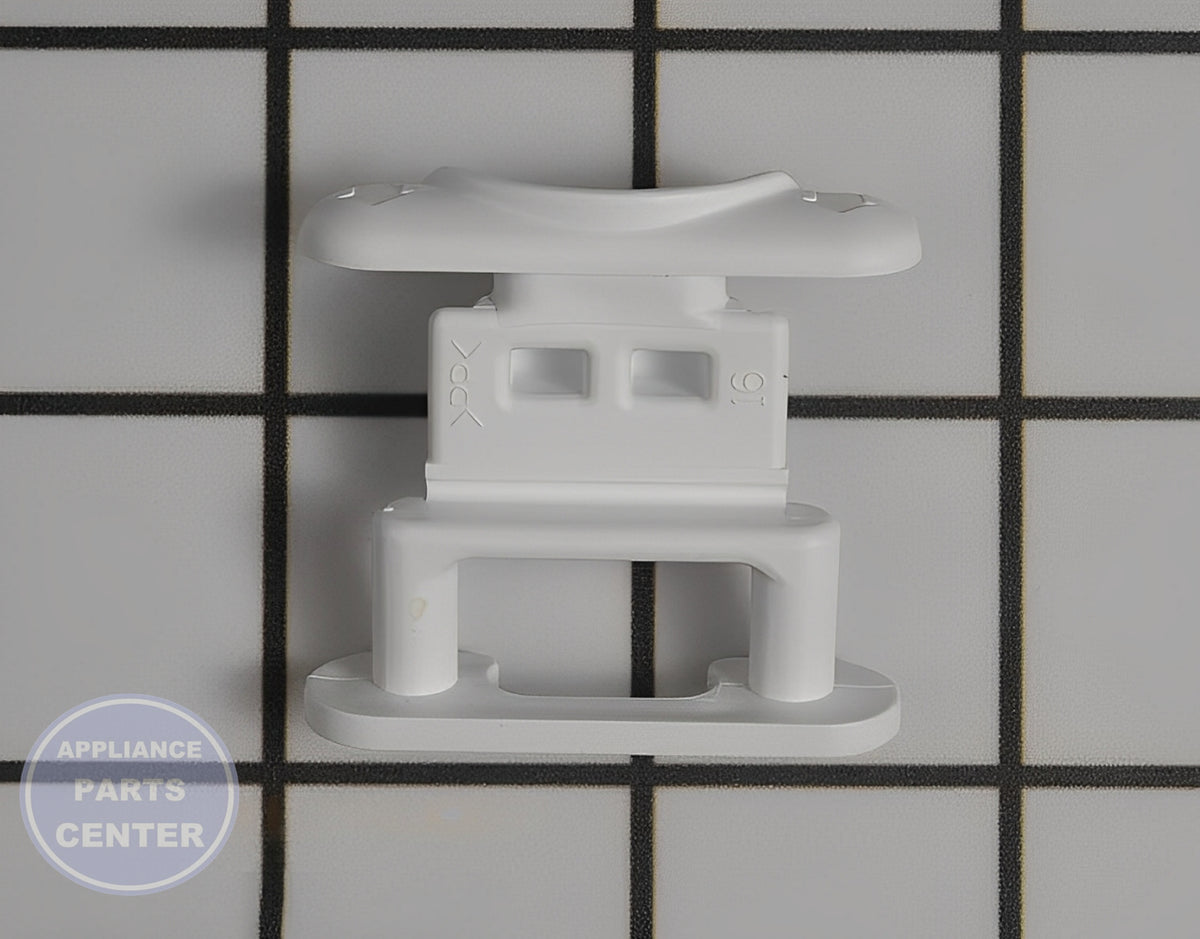 Dishrack Stop Clip WP99002136 - Detailed view of secure fit feature