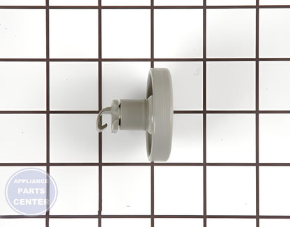 WHIRLPOOL RACK WHEEL WP99003149 - Detailed view of sturdy axle and reliable wheel design