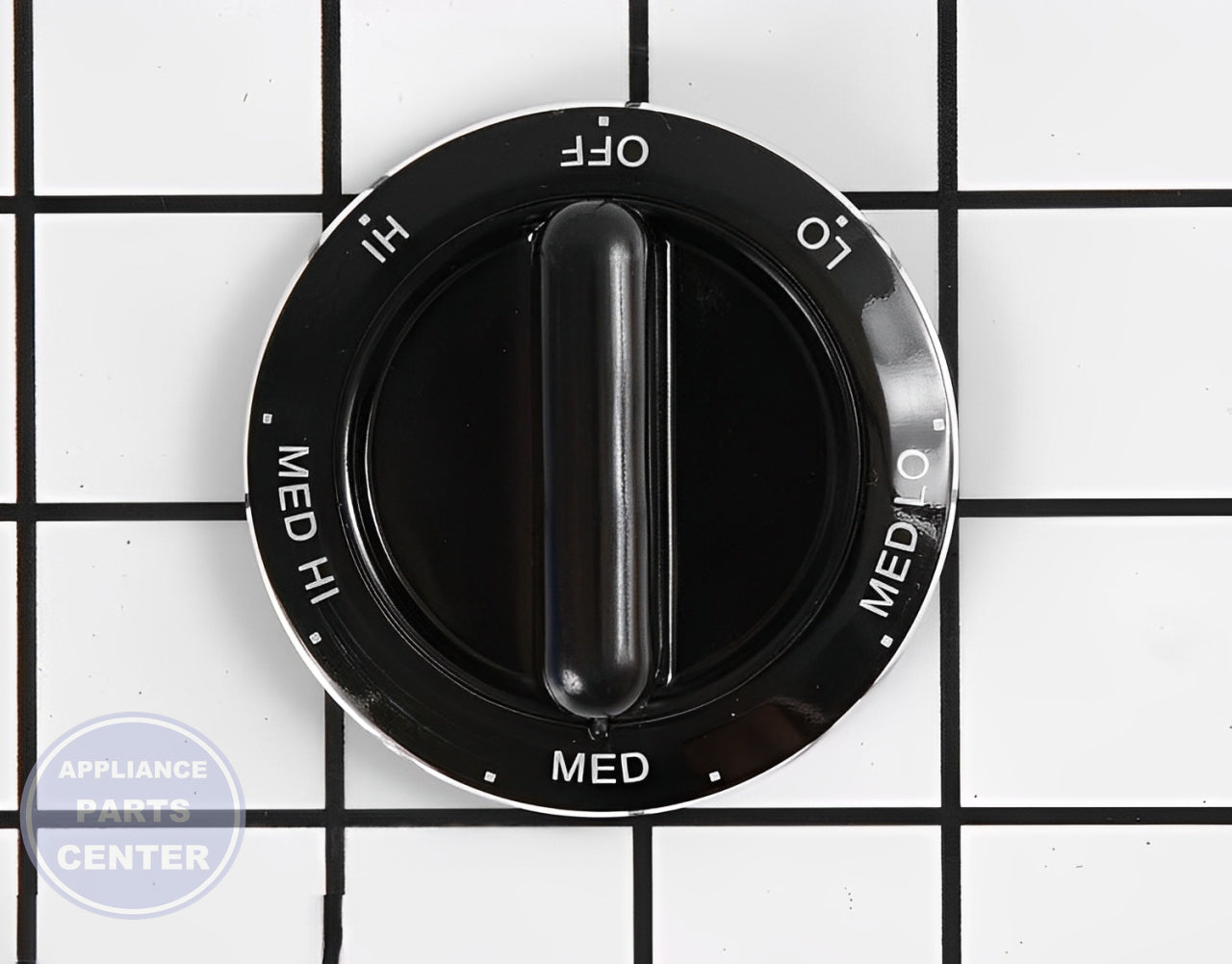 WHIRLPOOL CONTROL KNOB WPD8598001 - Main view showing precise control for WPL Range/Stove/Oven models