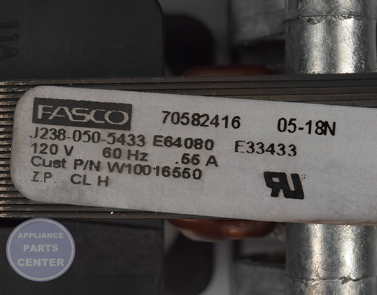 WHIRLPOOL BLOWER COOLING FAN WPW10016550 - Installation in WPL Range/Stove/Oven models showing key mounting points