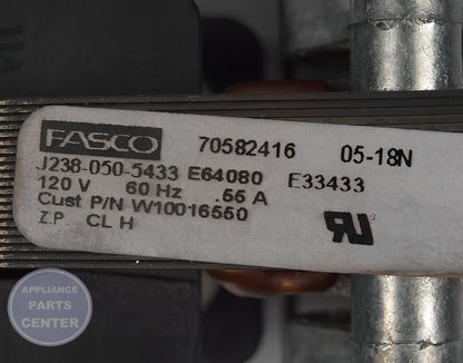 WHIRLPOOL BLOWER COOLING FAN WPW10016550 - Installation in WPL Range/Stove/Oven models showing key mounting points