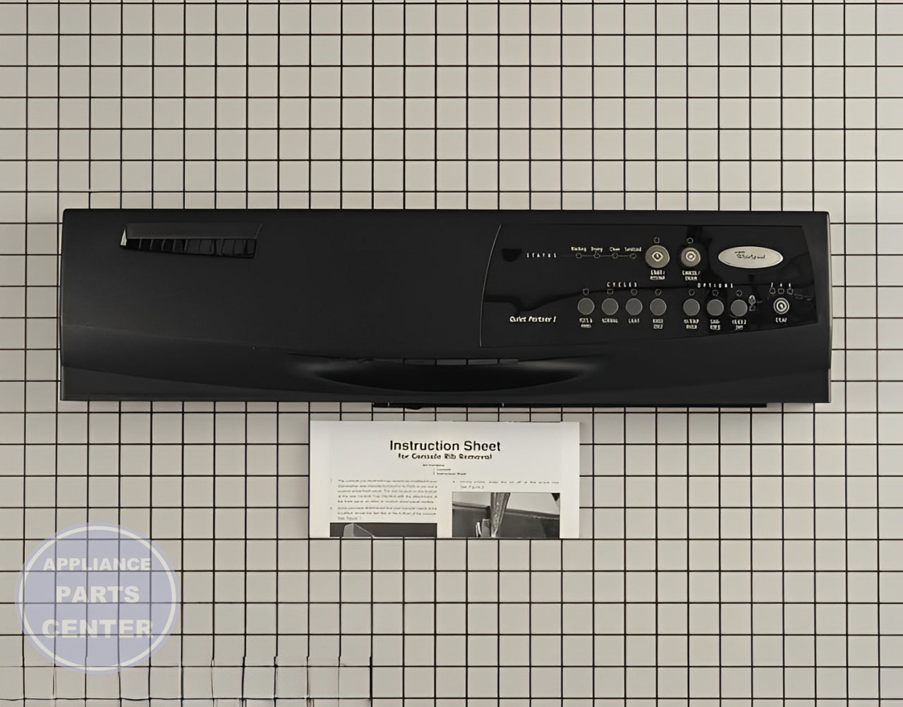 WHIRLPOOL DISHWASHER CONTROL PANEL WPW10021710 - Main view showing touchpad for Whirlpool W10021690 model
