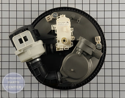 Whirlpool Dishwasher Motor & Pump WPW10056309 - Installation in WPL Dishwasher showing key mounting points