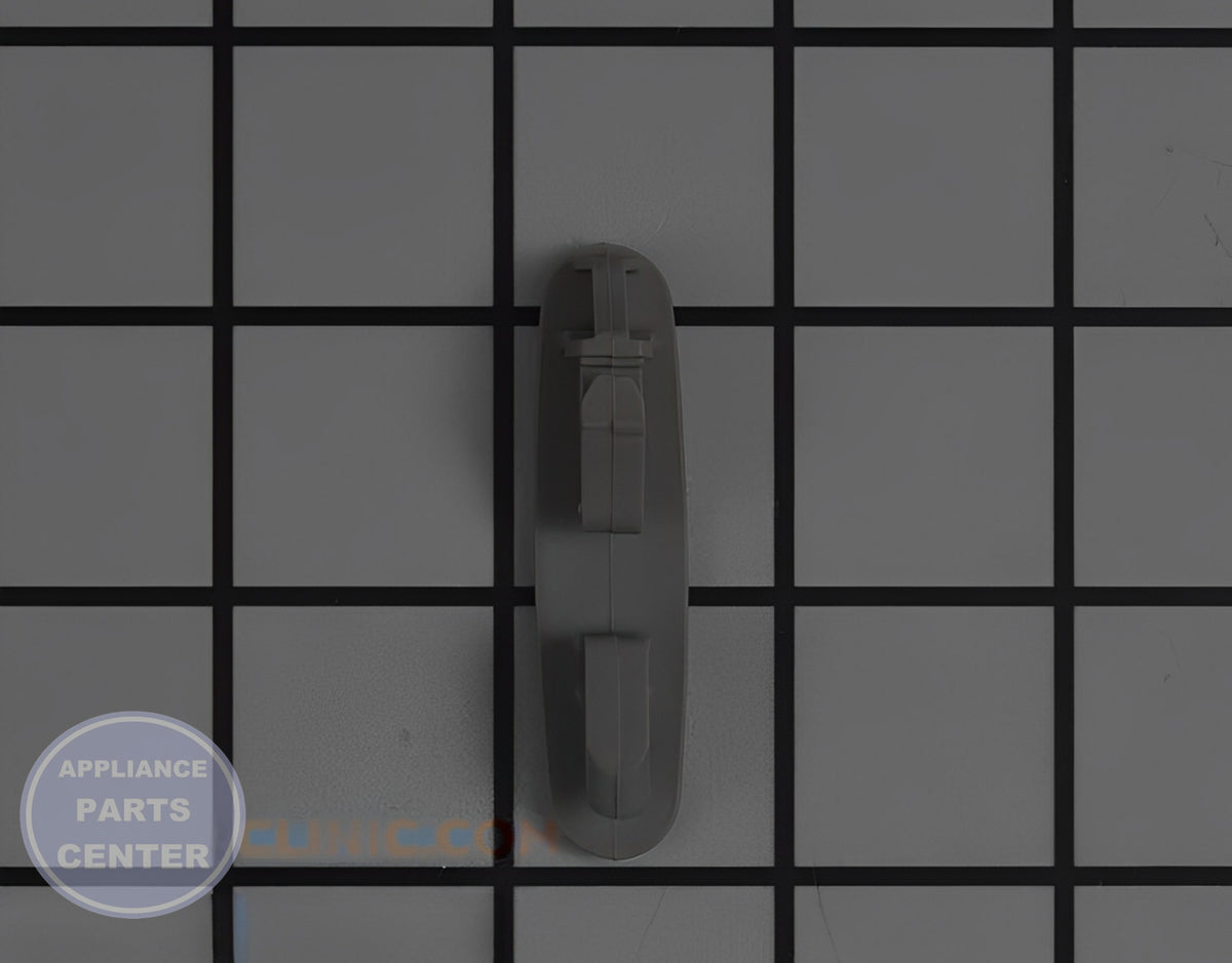 Dishrack Stop Clip WPW10082861 - Side view with precise measurements