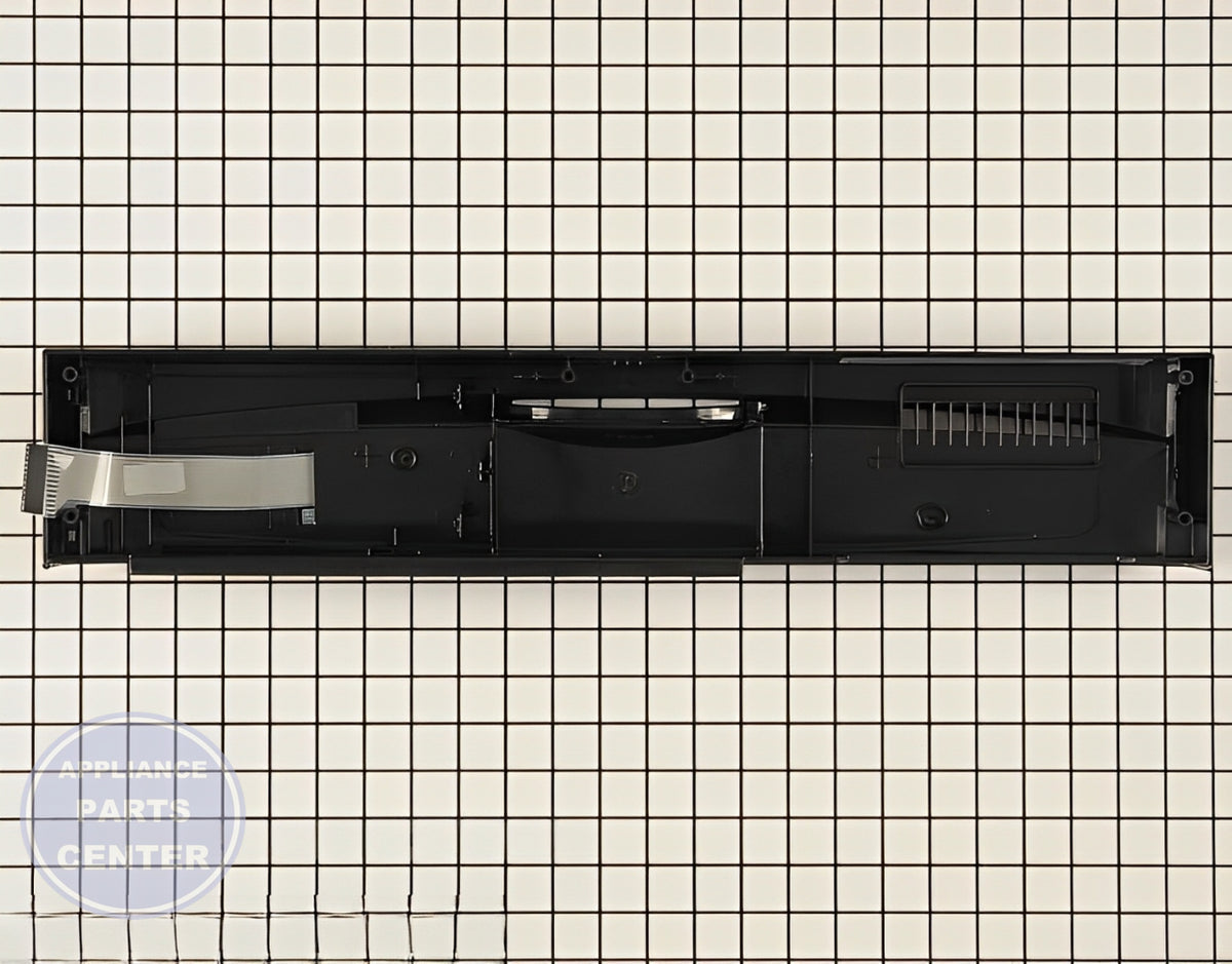 PANEL-CNTL WPW10083050 - Side view with precise specifications