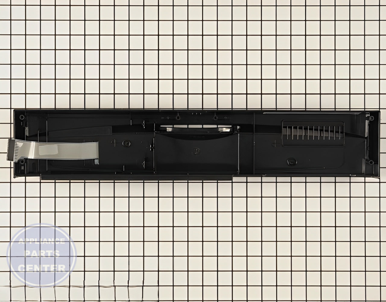 PANEL-CNTL WPW10083050 - Side view with precise specifications
