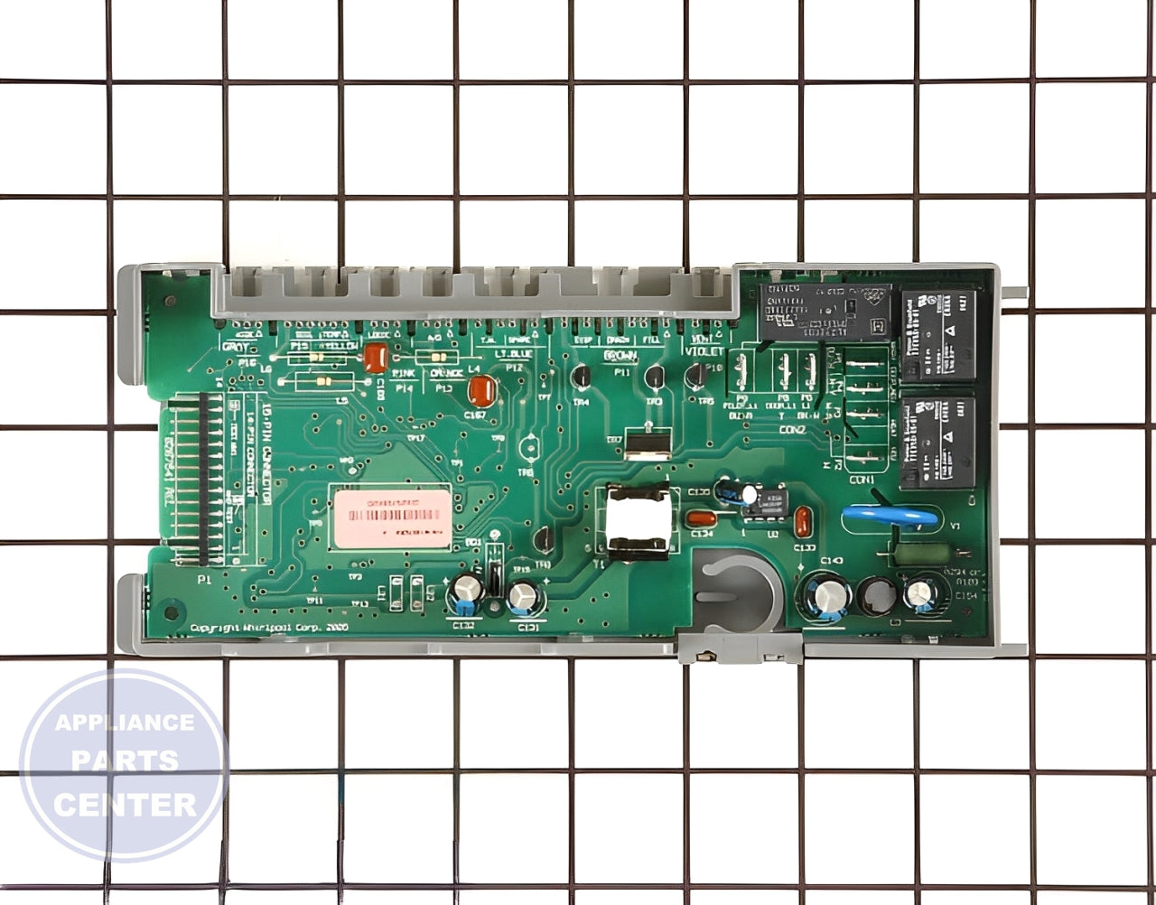 WHIRLPOOL DISHWASHER ELECTRONIC CONTROL BOARD WPW10084141 - Detailed view of timer and board tech details