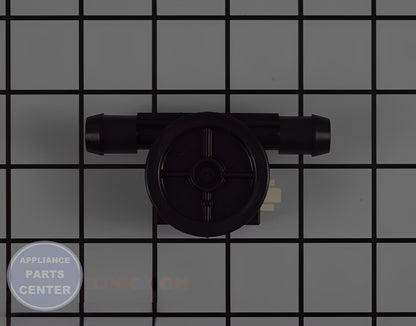 WHIRLPOOL FLOWMETER WPW10110225 - Side view with Valve & Float specifications