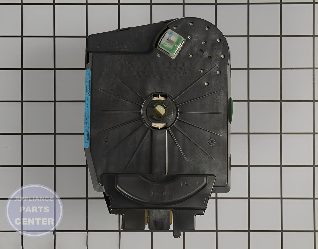 WHIRLPOOL TIMER WPW10111389 - Side view with precise specifications
