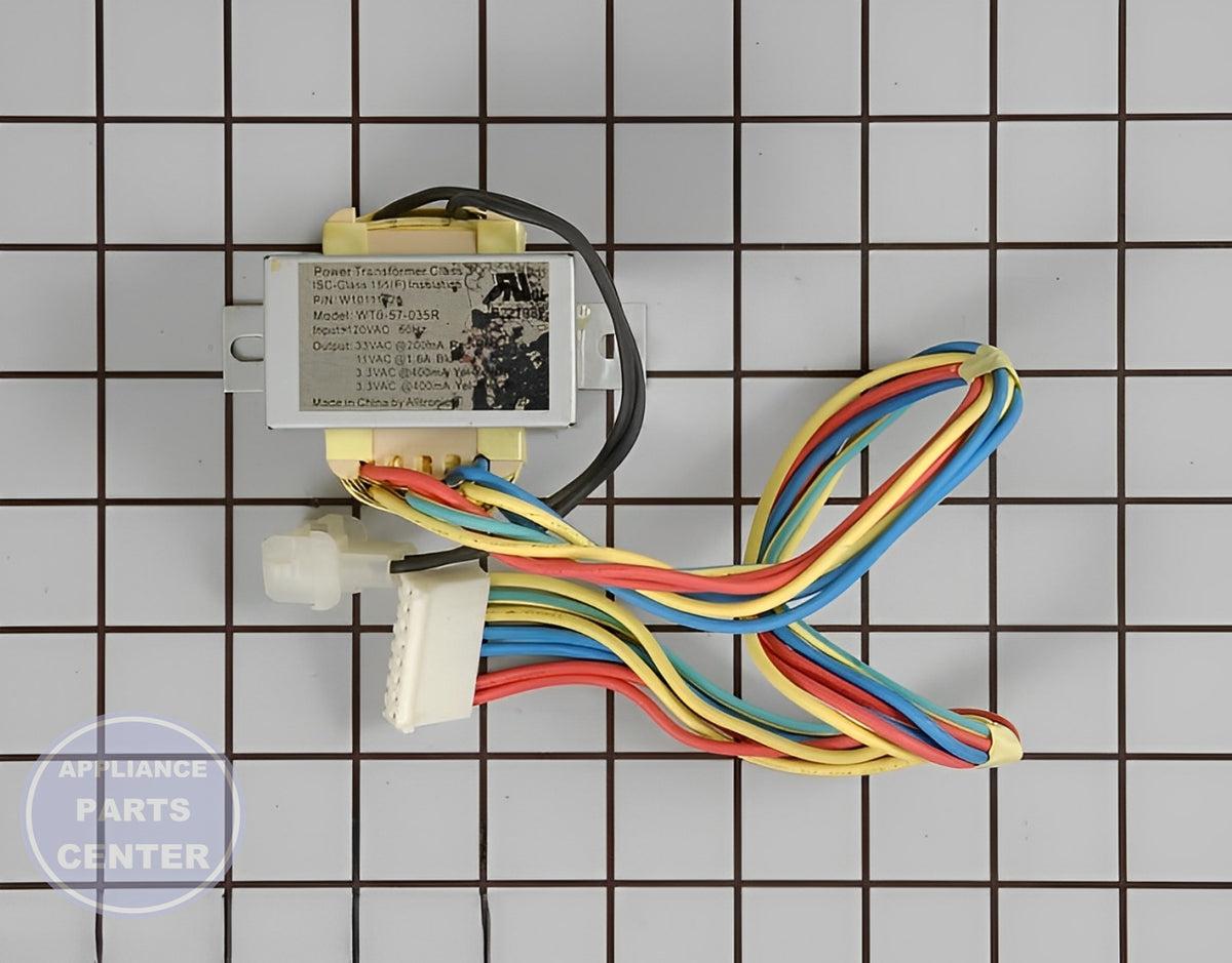 WHIRLPOOL TRANSFORMER WPW10111628 - Main view showing precise power distribution for WPL Range/Stove/Oven