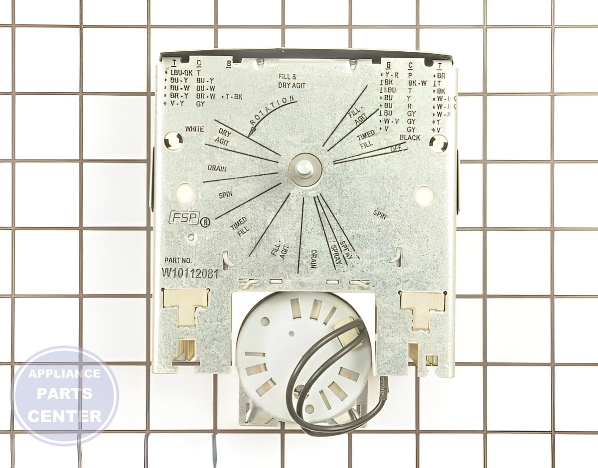 Whirlpool Timer WPW10112081 - Main view showing precise timing for various models