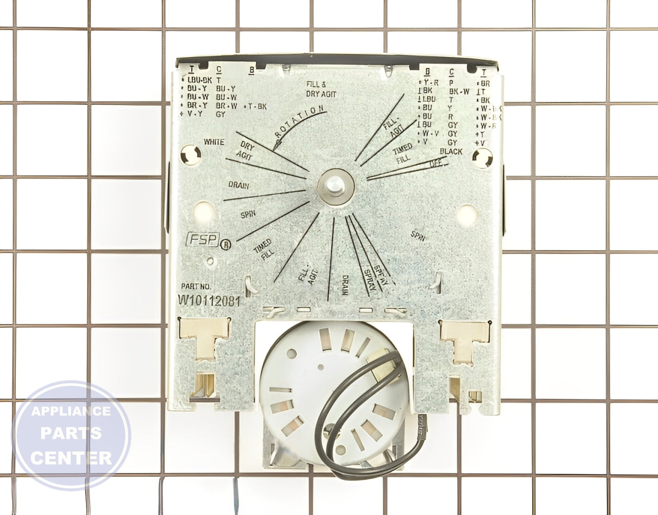Whirlpool Timer WPW10112081 - Main view showing precise timing for various models